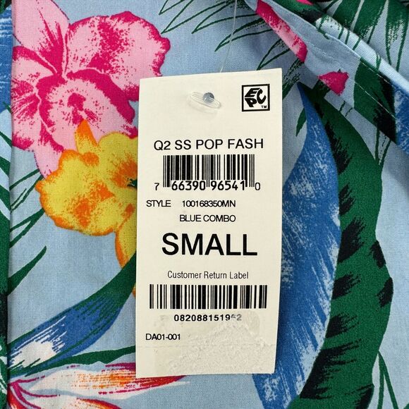 Club Room Mens Benie Classic Fit Tropical Print Button Down Shirt Multicolor S - Picture 2 of 4